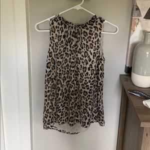 Loft cheetah print tank